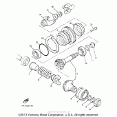 Схема вузла: Проміжна передача Yamaha XVZ1300 Venture Royale