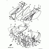 Схема вузла: Side cover / oil tank Yamaha WR200R