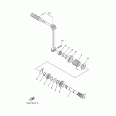Схема вузла: Привід стартера Yamaha TTR90 TT-R90