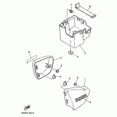 Схема узла: Side cover / oil tank Yamaha XV250 Virago