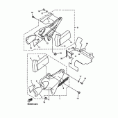 Схема вузла: Бічна кришка Yamaha XJR1300