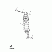 Схема вузла: Задня підвіска Yamaha FZ1 FZ1 FAZER (S-TYPE ABS)