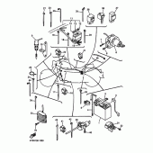 Схема вузла: Електроустаткування 1 Yamaha XVZ1300 Royal Star Tour Deluxe