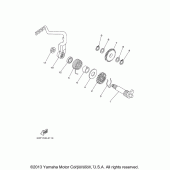 Схема вузла: Привід стартера Yamaha TTR125 TT-R125