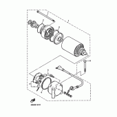 Схема вузла: Електричний стартер Yamaha XJ900 Diversion