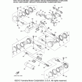 Схема узла: Поворотники Yamaha XV1600 Midnight Star