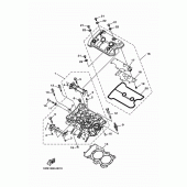 Схема вузла: Головка циліндра Yamaha MT07/MTT690 MT-07