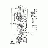 Схема узла: Карбюратор Yamaha YZ125