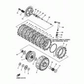 Схема вузла: Зчеплення Yamaha WR250 WR250F