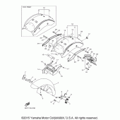 Схема узла: Крыло Yamaha XVS950 V-Star