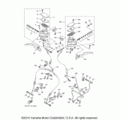 Схема вузла: Передній гальмівний циліндр Yamaha XV1900 Raider