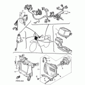 Схема вузла: Опція (ЕЛЕКТРИК) Yamaha XT600 XT600