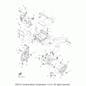 Схема вузла: Бічна кришка Yamaha XVS950 V-Star Tourer