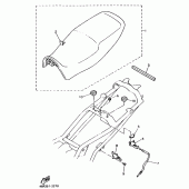 Схема вузла: Сиденье Yamaha XJ600 Diversion (S-TYPE)