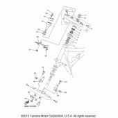 Схема вузла: Рульовий механізм Yamaha XVS650 V-Star Custom