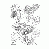 Схема узла: Крышки картера 1 Yamaha YP400 Grand Majesty