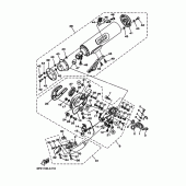 Схема узла: Выхлопная система Yamaha XV1700 Road Star Warrior