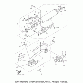 Схема вузла: Вихлопна система Yamaha XVS950 Bolt R-Spec