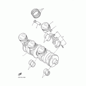 Схема вузла: Вілебрекен. поршень Yamaha YZF1000R Thunderace