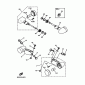 Схема узла: Поворотники Yamaha XVS1100 Drag Star