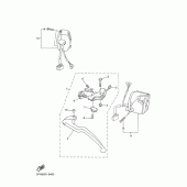 Схема вузла: Пульт управління рульовий та Важель Yamaha YZF-R1 R1
