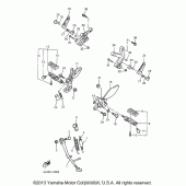 Схема вузла: Підніжки та Підставка Yamaha YZF600R Thundercat