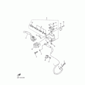 Схема вузла: Передній гальмівний циліндр Yamaha YZ450F YZ450F