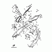 Схема вузла: Бічна кришка Yamaha XP500 T-MAX