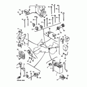 Схема вузла: Електроустаткування 1 Yamaha XVZ1300 Royal Star Venture