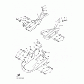 Схема вузла: Бічна кришка 2 Yamaha XJ6 Diversion (S-TYPE)