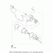 Схема вузла: Електричний стартер Yamaha XVS950 Bolt