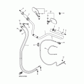 Схема вузла: Кермо та Тросики Yamaha XVS250 Drag Star