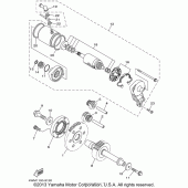 Схема узла: Привод стартера Yamaha XV1600 Midnight Star