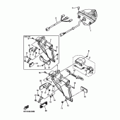 Схема вузла: Задній ліхтар (Стоп сигнал) Yamaha YZF-R1 R1