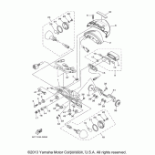 Схема узла: Задний фонарь (Стоп-сигнал) Yamaha XV1900 Raider
