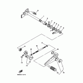 Схема вузла: Вал перемикання Yamaha SRV250 Renaissa