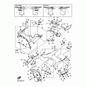 Схема узла: Облицовочные элементы 2 Yamaha YZF-R1 R1