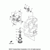 Схема узла: Масляный насос Yamaha XV250 V-Star