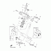Схема вузла: Рульовий механізм Yamaha WR450F