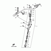 Схема узла: Задний тормозной цилиндр Yamaha YZ250 YZ250