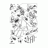 Схема узла: Электрооборудование 1 Yamaha YP250 Grand Majesty