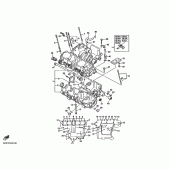 Схема узла: Картер двигателя Yamaha XJR1300