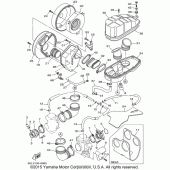 Схема узла: Впускная система Yamaha XVS1100 V-Star Custom