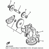 Схема узла: Масляный насос Yamaha XVZ1300 Venture Royale