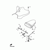 Схема узла: Сиденье Yamaha YZF-R6/ YZF600 R6