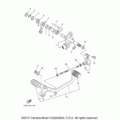 Схема вузла: Вал переключения Yamaha XVS1100 V-Star Classic (Cast Wheel)