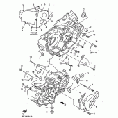 Схема вузла: Картер двигуна Yamaha YZ400