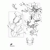 Схема вузла: Облицовочные елементи 1 Yamaha YZF-R1 R1M