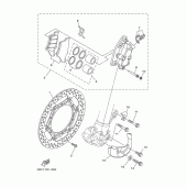 Схема узла: Передний тормоз Yamaha YZ250 YZ250