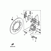 Схема узла: Передний тормоз Yamaha WR200R